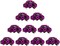 10pcs Purple Rose Flower Balls – Artificial Wedding Centerpieces with Bases for DIY Decor (Purple)